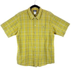 PATAGONIA Mens Rythm Plaid Shirt Organic Cotton